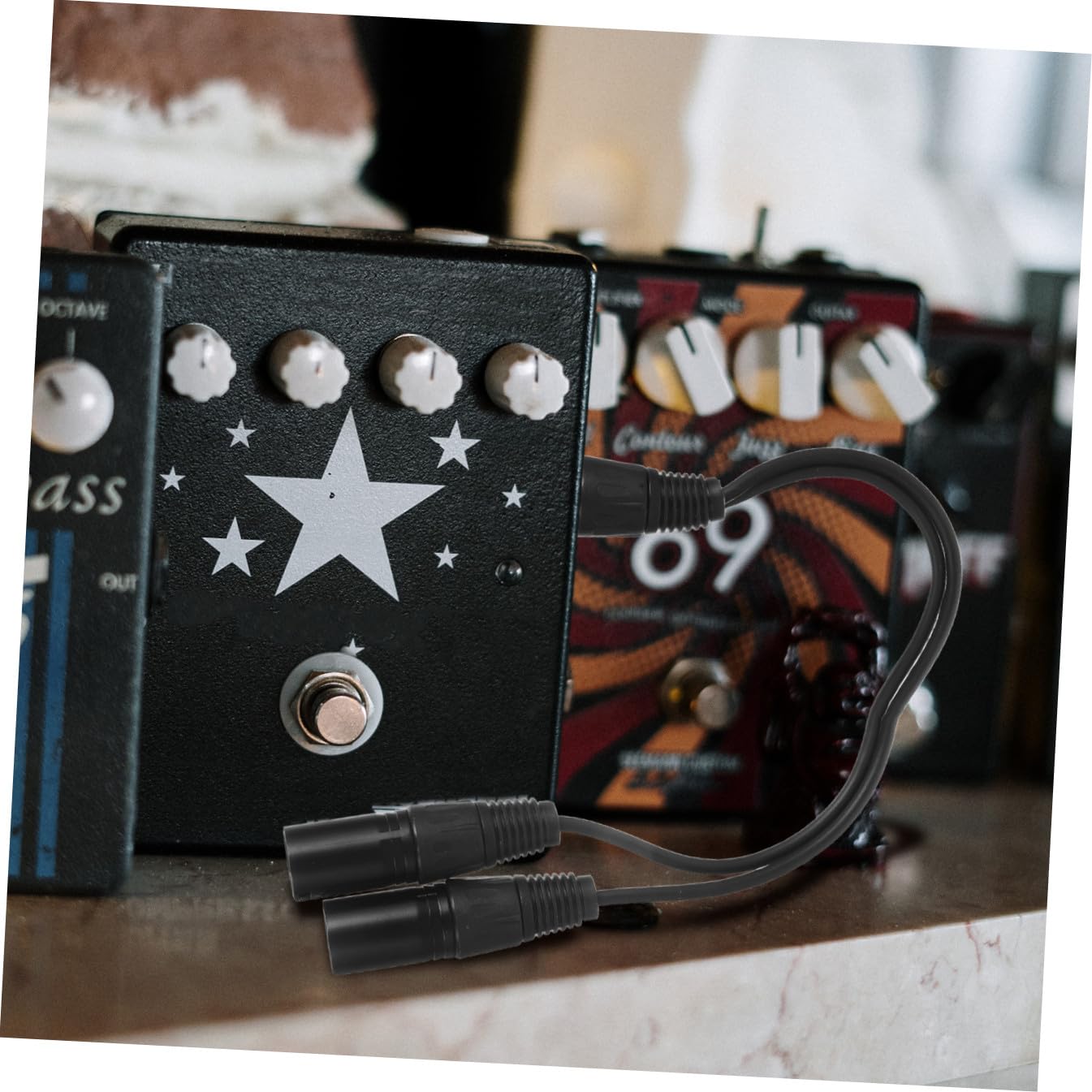 Lurrose 4 Stück Xlr Y Splitter Kabel Dual Xlr Buchse zu Langlebiges Audio Adapterkabel für Mikrofone Hohe Geräuschunterdrückung für Lautsprecher Mischpulte