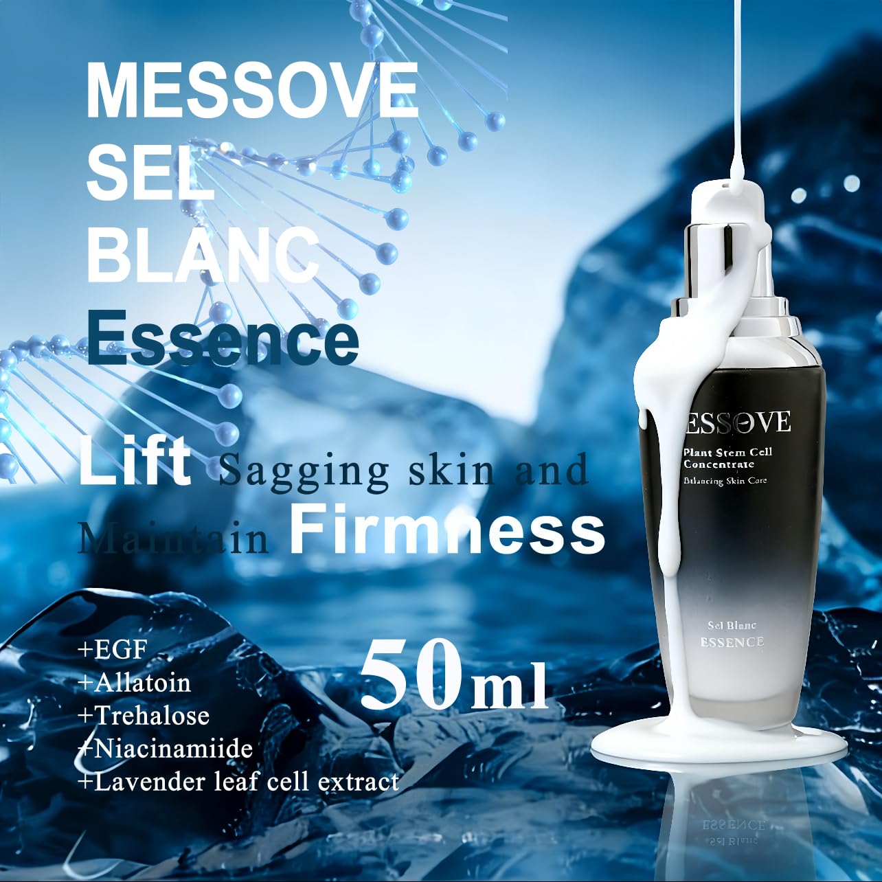 8-in-1 Pflege- & Anti-Rückenschmerzen-Skincare-Set - 1 Gesichtscreme & 1 Toner & 1 Gesichtslotion & 1 Essence & 2 Augencreme & 2 Reise-sets - Niacinamide & Hyaluronsäure - Koreanische Skincare