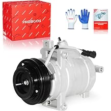 PHOBOOS A/C Compressor with Clutch Compatible with Ford F-150 2011-2014, Expedition 2015-2019 Transit-150 250 350 HD & Lincoln Navigator 2015-2017, 3.5L 3.7L, Fast Cooling, Ref. CO-30022C, 168662