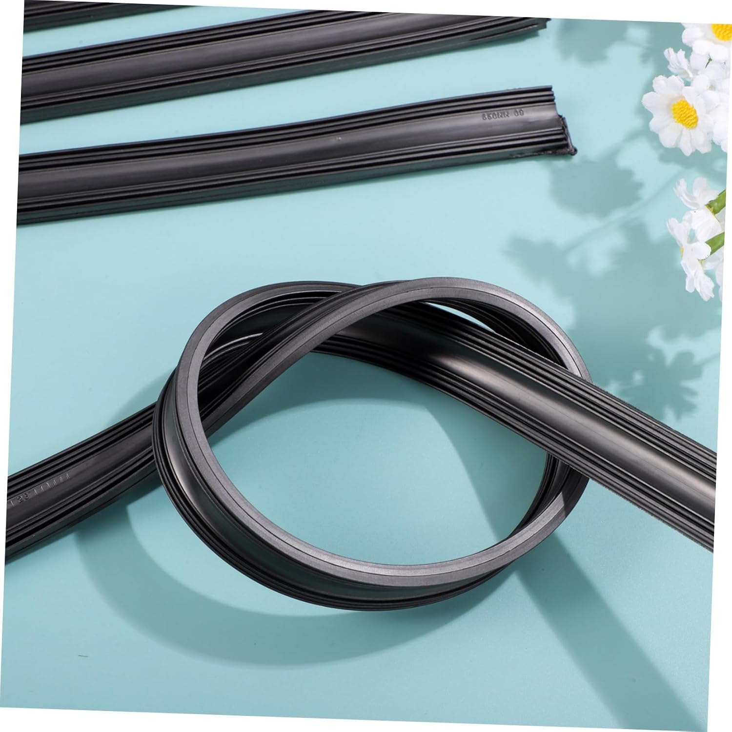 Ciieeo 5pairs Insert Rubber Strips for Frameless Wiper Blades Car Wiper Blade Refills Water Repellent Car Windshield Strips