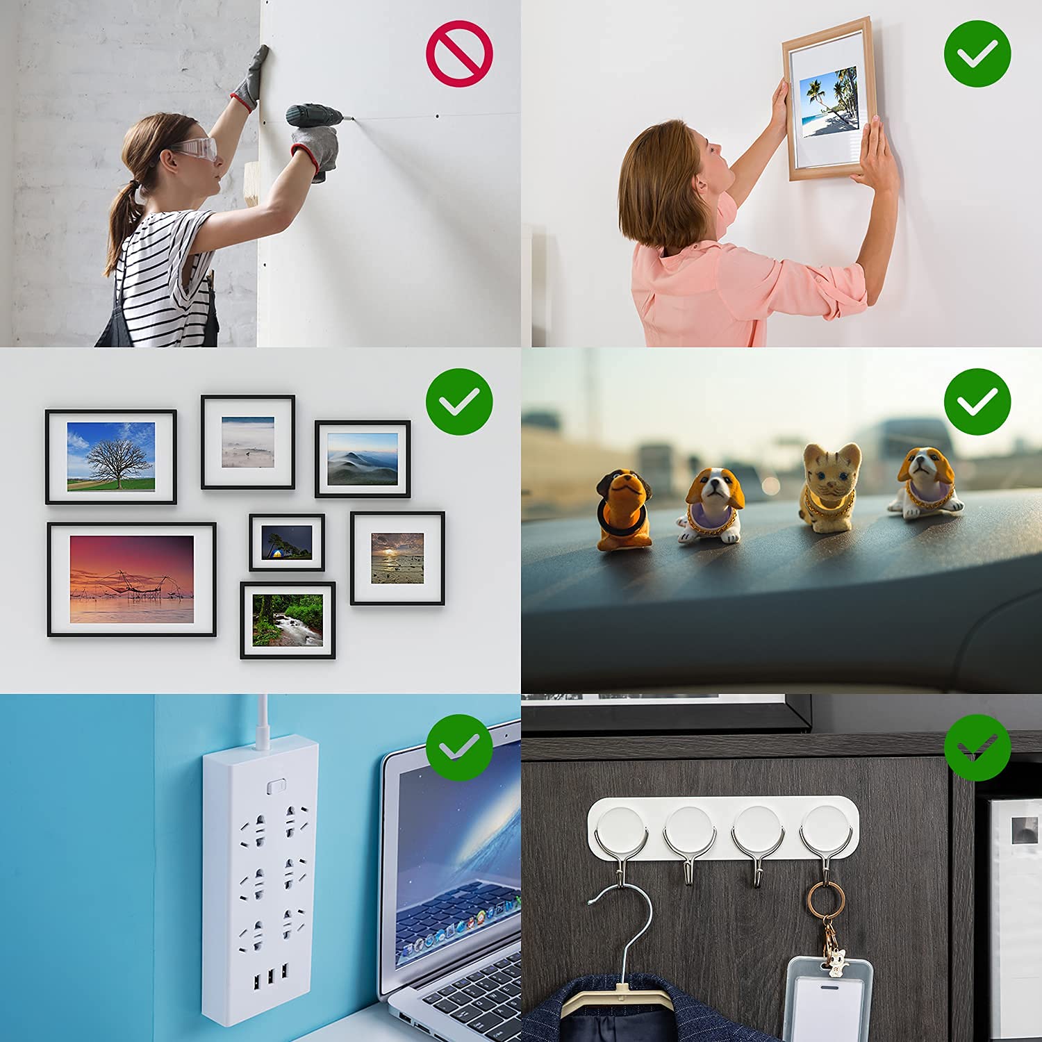 Double Sided Tape Heavy Duty (10FT), Removable Reusable Mounting Tape, Super Sticky Tape: Industrial & Scientific