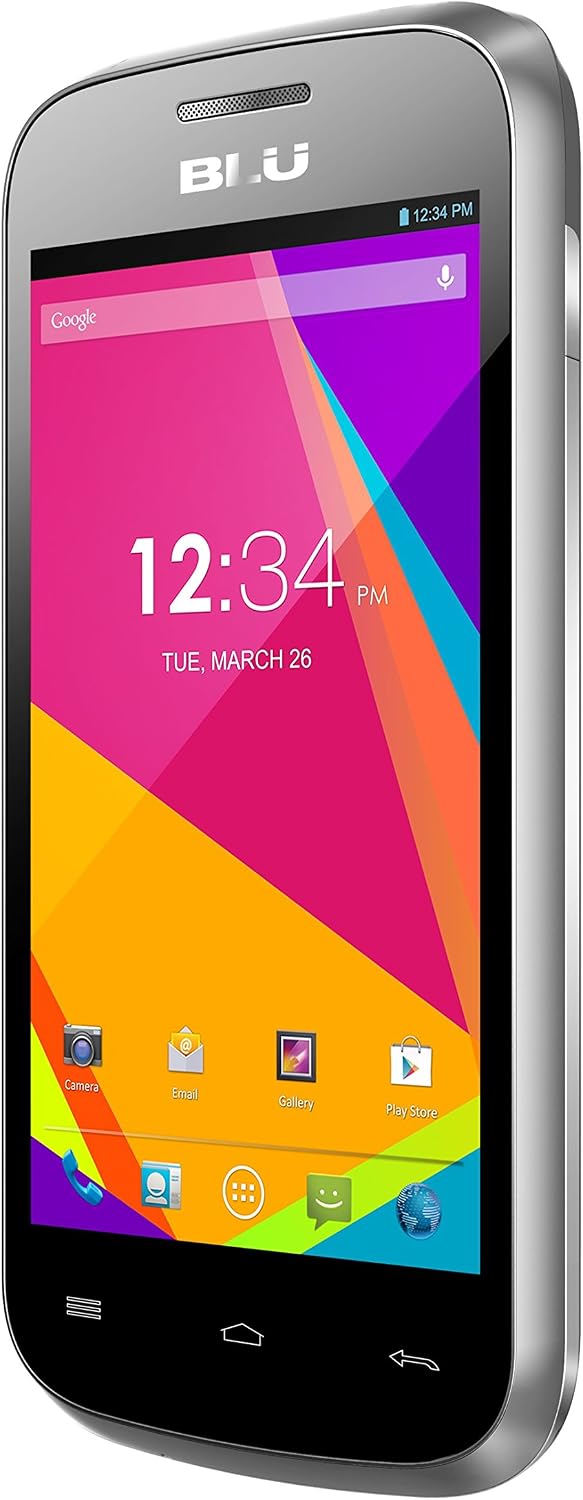 BLU Dash JR 4.0K Android 4.2, 2MP - Unlocked (Silver)