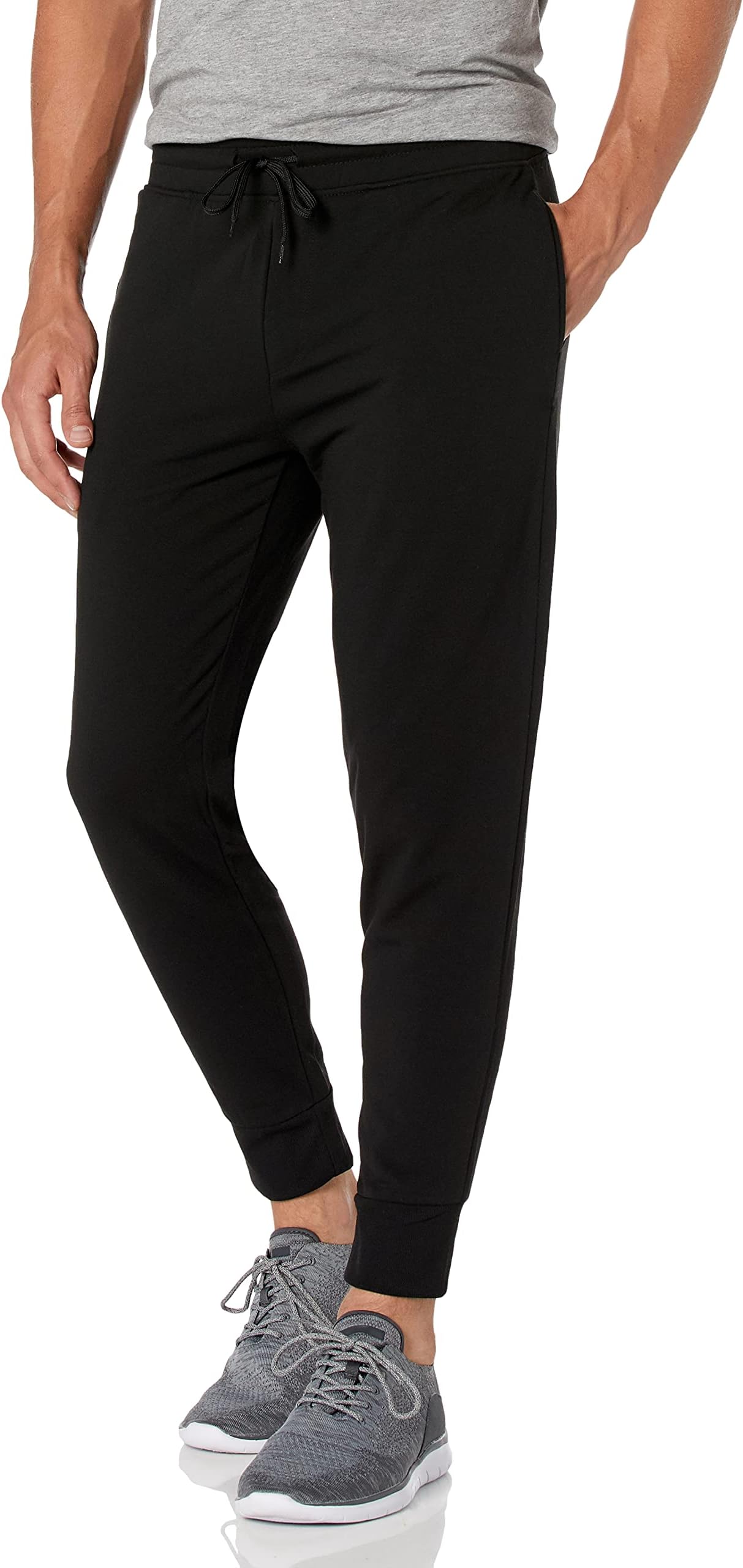 mens Active Basic Fleece Jogger Sweatpants Casual Pants