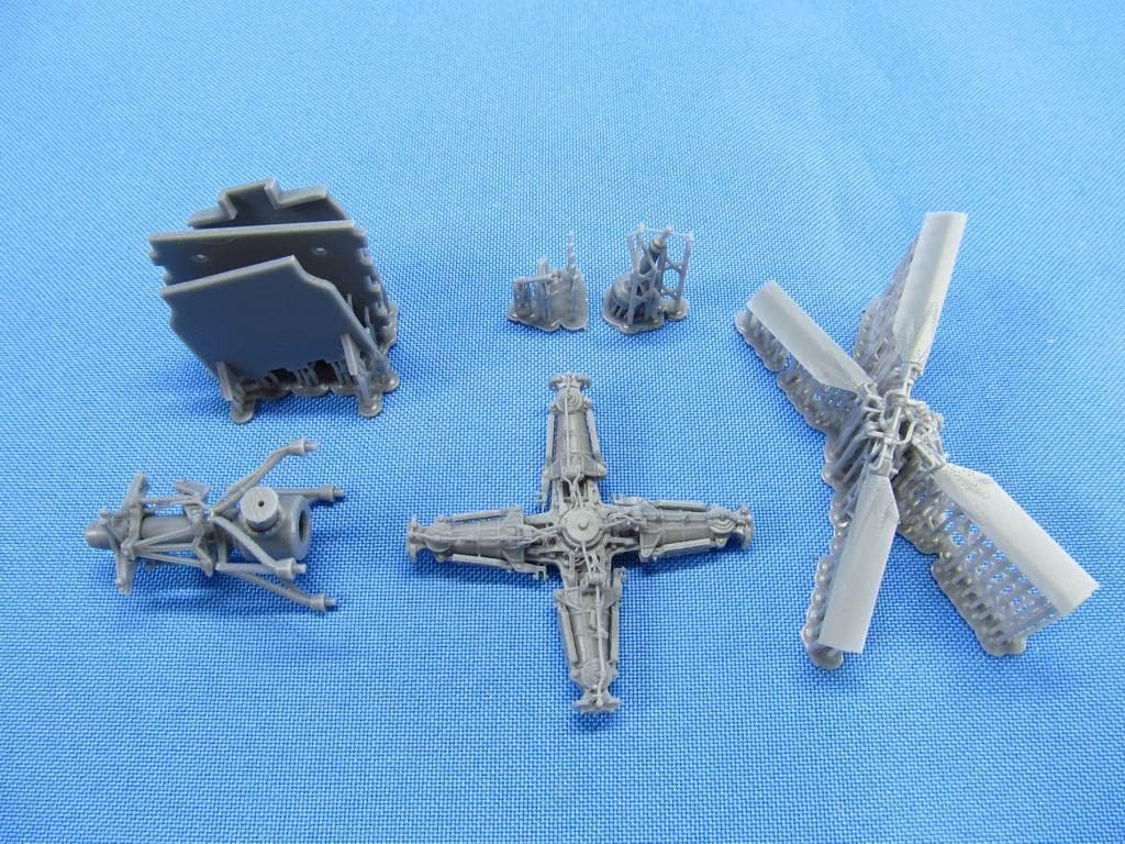 METALLIC DETAILS MDR48165 1/48 AH-64 Apache. Main & Tail rotors, Resin Parts