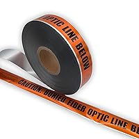 Vista 6 de ACE Supply Cinta de precaución de línea eléctrica enterrada, cinta subterránea detectable, 2 pulgadas x 1000 pies de longitud, 5 mil, cinta