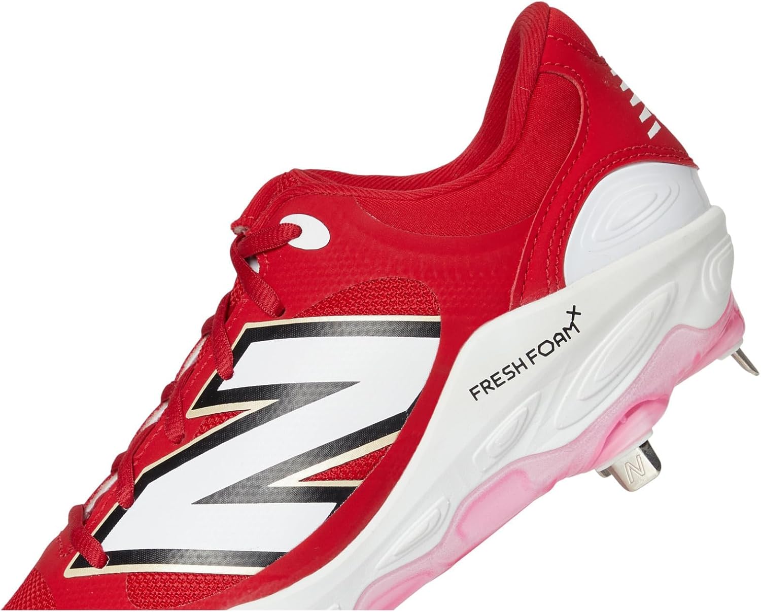 New Balance Men's Fresh Foam X 3000 V7 Baseball Shoe, Team Red/White, 6 M