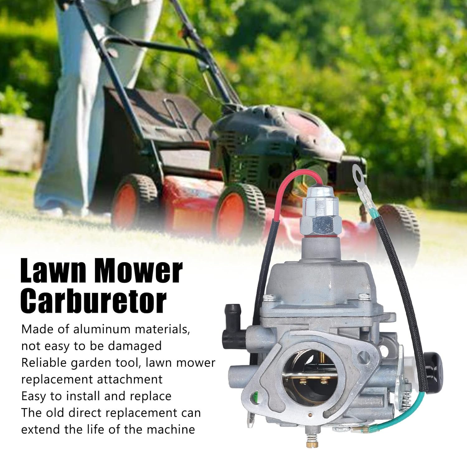 Pilipane Aluminum Lawn Mower Carburetor Replacement with for k0 20Hp for Maker, Carburetor with Mounting Gaskets Kit Fits for for k0 22 23 24 25 26 27HP Motor Courage SV720 SV725 Series