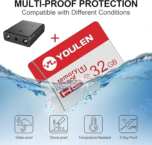 Miniatura 2 de Gratis 32G Cámara de batería WiFi inalámbrica más pequeña, cámara espía 1080P, monitor de bebé, cámara para mascotas, con grabación de video,