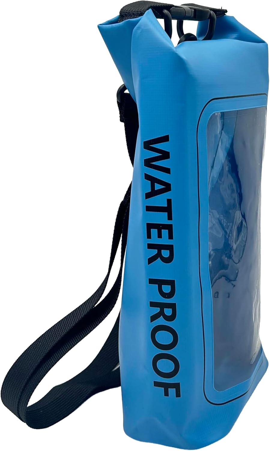 Nupouch Waterproof Cell Phone Sling Bag - Waterproof Phone Pouch Crossbody Dry Bag with Touchscreen Window for Travel, Beach, Boating, Hiking - Blue image 2