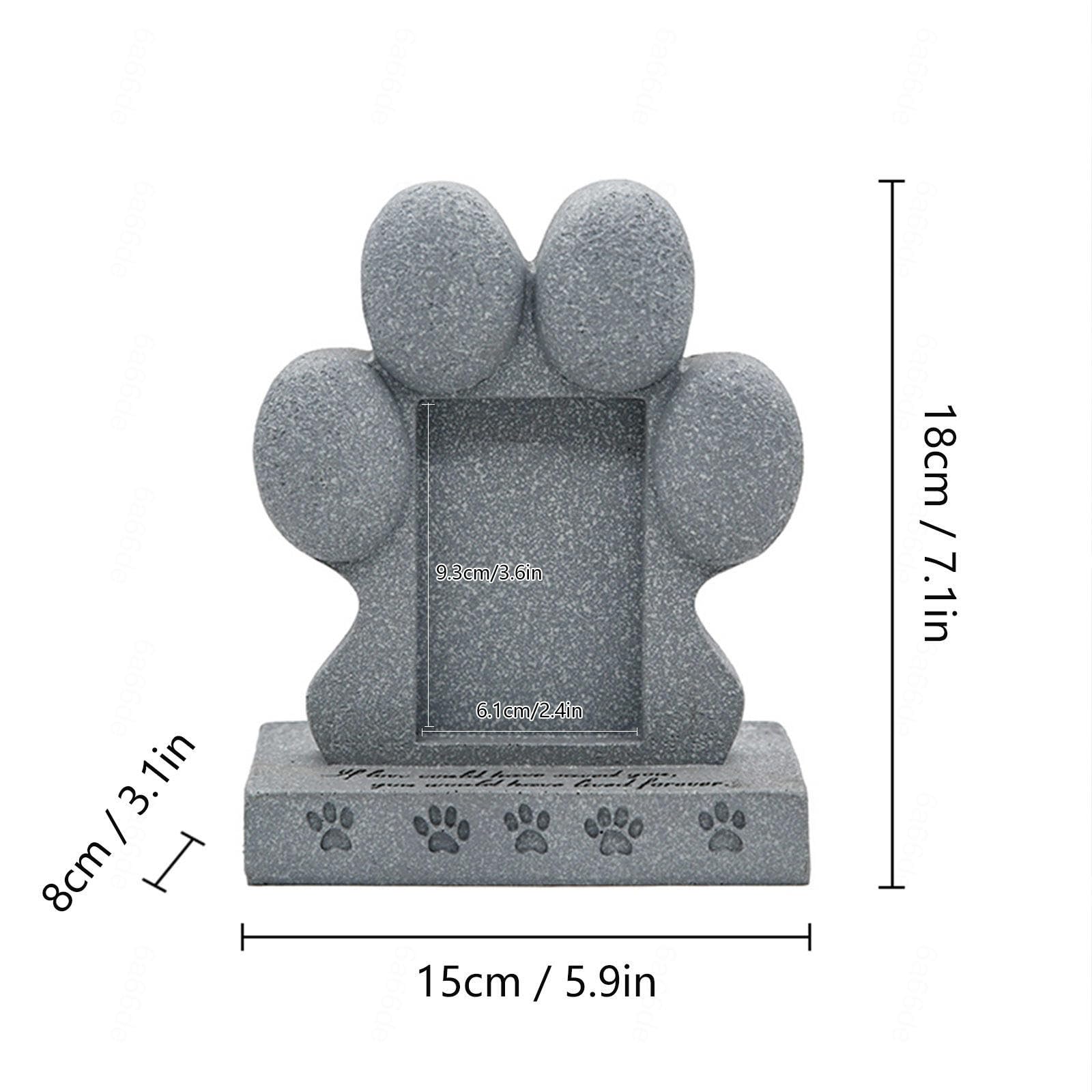 Cornice Commemorativa per Cani e Portachiavi con Peli di Cane, Pietra Commemorativa per Gatti per Ricordare La Scomparsa di Un Cane