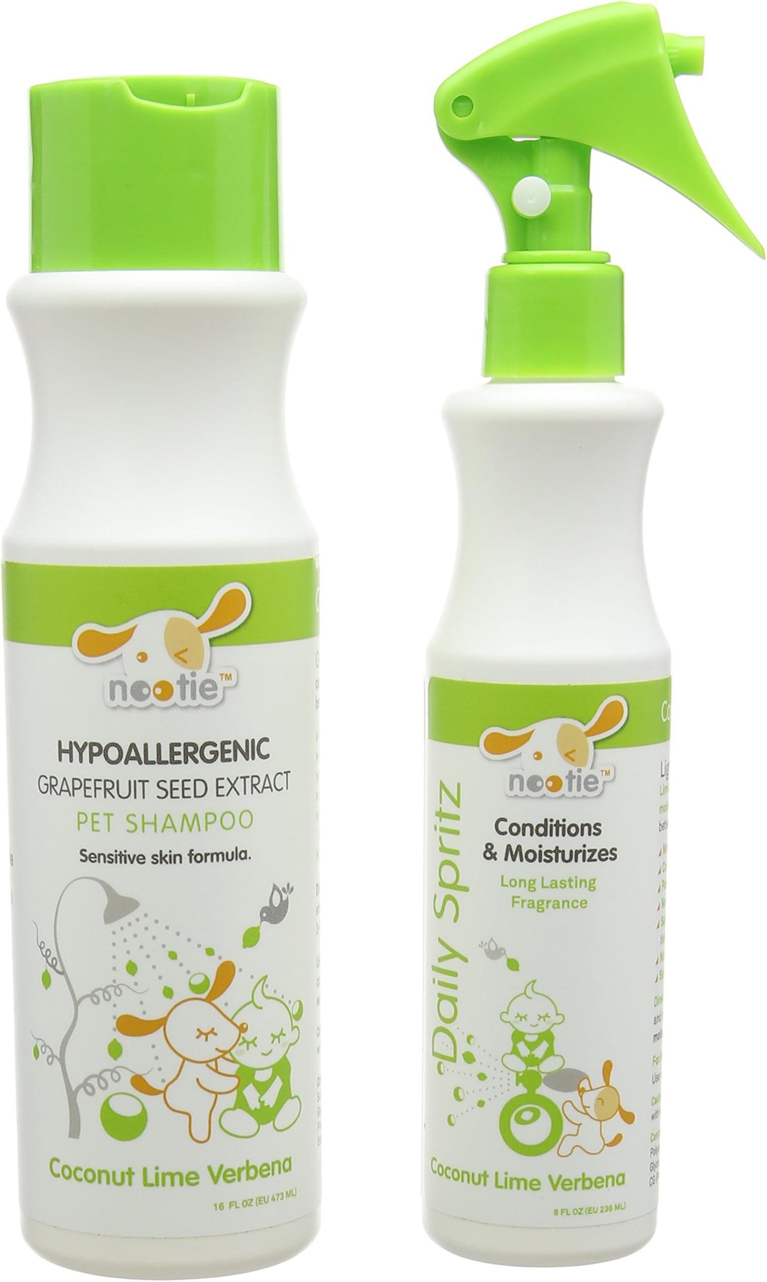 Nooties Coconut and Lime Dog Shampoo Bundle Pack
