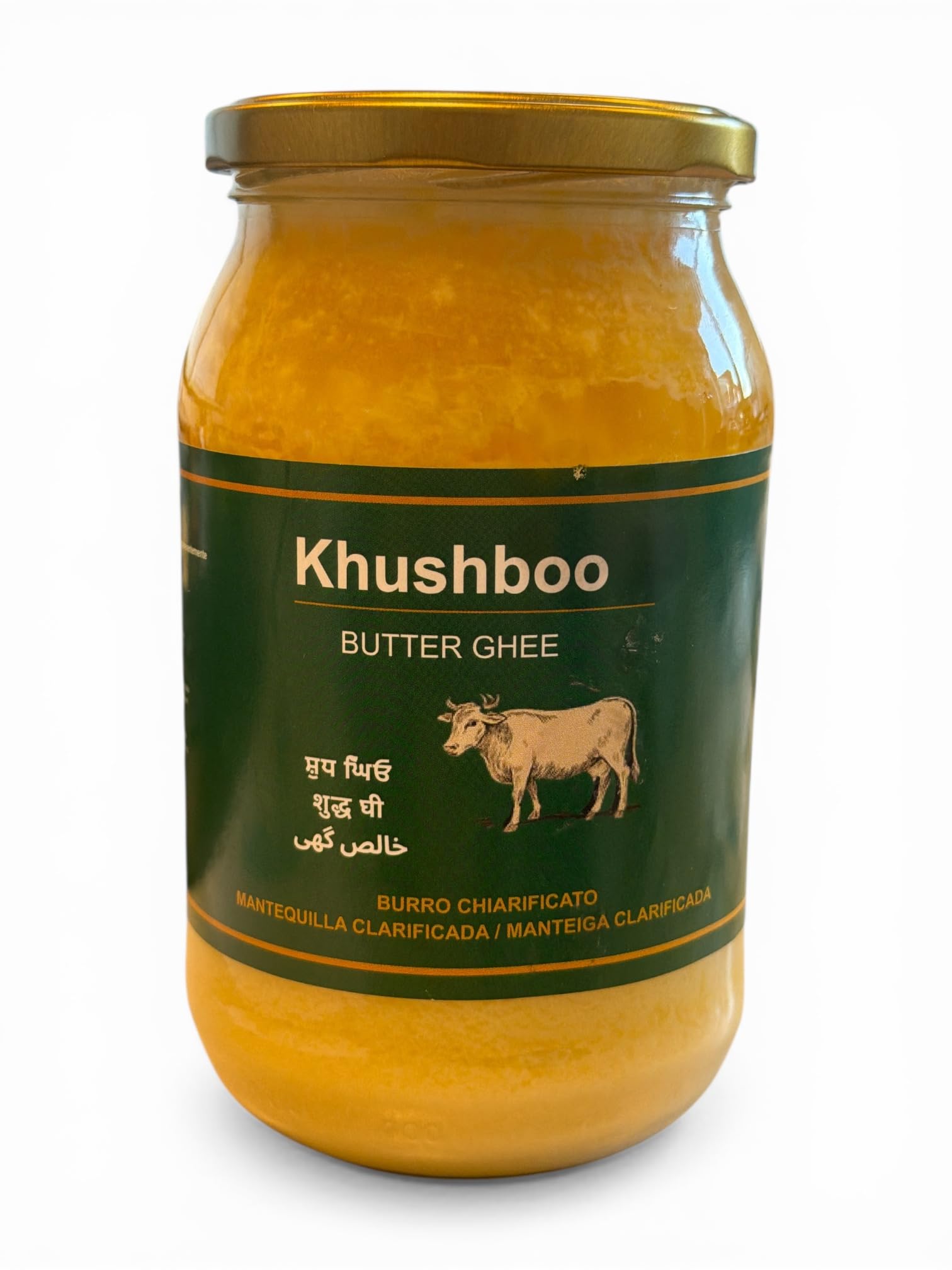 Khushboo Butter Ghee mit Vitamin A & D 10x 800g Butterschmalz, laktosefrei, hoher Rauchpunkt, für Chicken Tikka Masala, Dhal & Curry-Variationen mit Reis, ideal für indische & pakistanische Rezepte