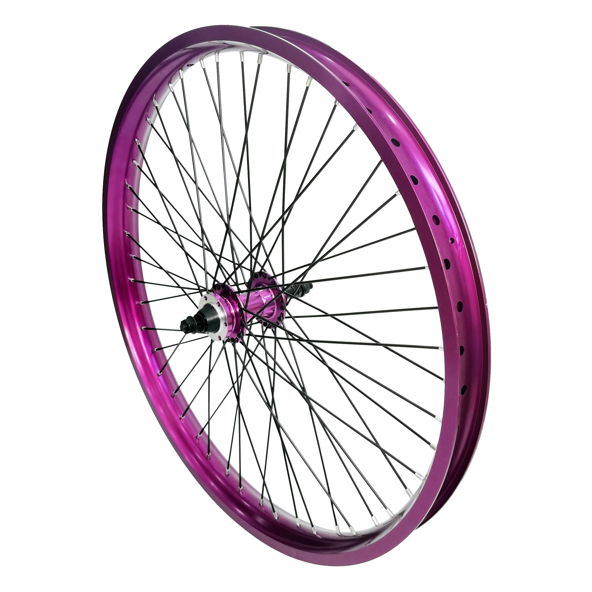20"/26" x 1.85" Heavy Duty Bicycle Rear Wheel Rim 12 Gauge 48 Spokes, Double Wall Aluminum Alloy Bike Rear Rim 135mm - Disc Brake