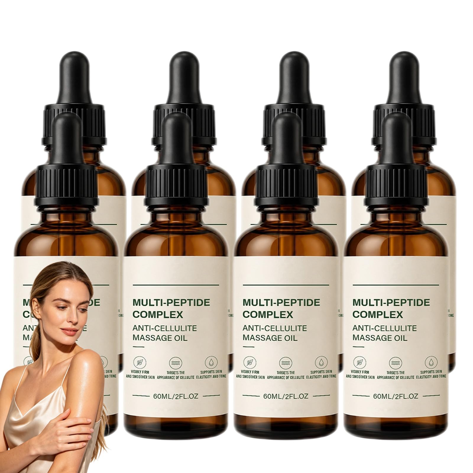 Multi-Peptid-Komplex-Körperöl zur Hautstraffung, schnelle Absorption (8PCS)