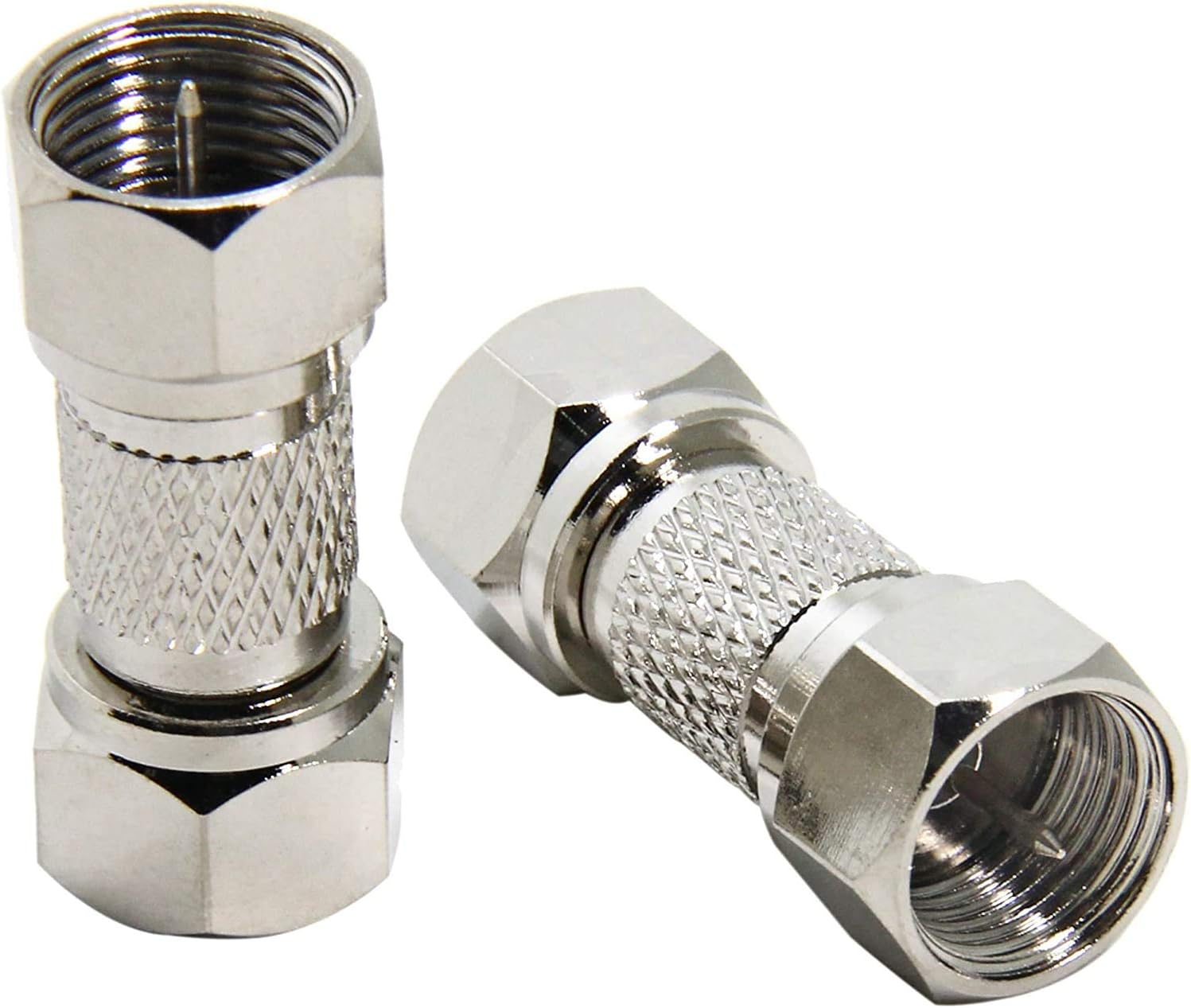 Lot de 20 connecteurs de câble TV mâle vers mâle, adaptateur coaxial F