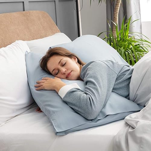 Miniatura 8 de Envelope Closer - Fundas de almohada de algodón egipcio de 750 hilos, se adaptan a las almohadas más esponjosas, incluyendo panqueques, almohadas