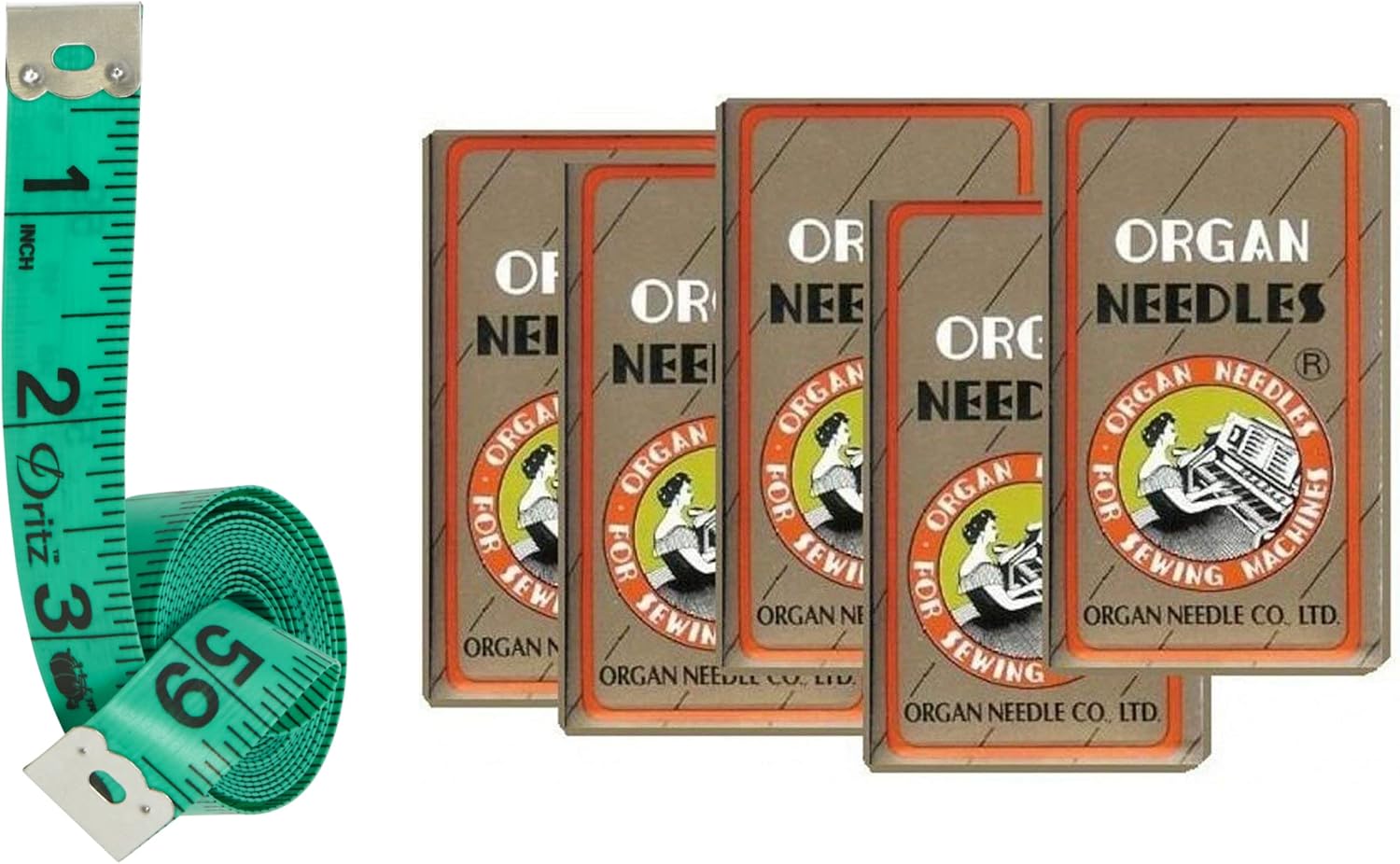 MSB 50 Pieces Home Sewing Machine Needles Assortment (Organ 15X1 Size#9,11,14, 16, 18) (Deluxe)