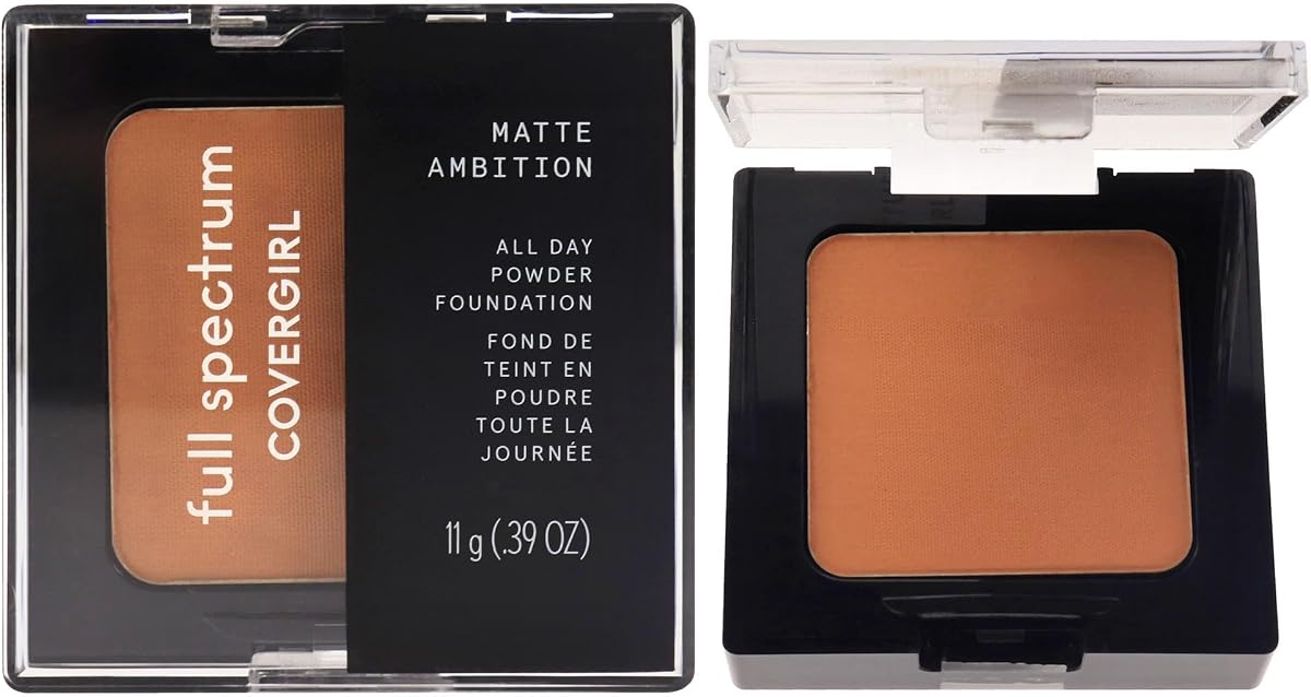 Matte Ambition, base en polvo para todo el día, Deep Neutral 1, 0,38 onzas