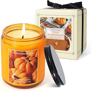 Halloween Decorations Halloween Gifts, Candles for Home Scented Scented Candles Gift Set Halloween Decor, Pumpkin Spice Sc...