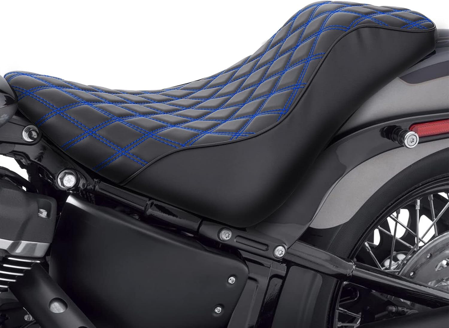 Motorcycle Driver Rider Solo Seat Fit For Heritage Classic FLHC Street Bob FXBB 2018-2023 Softail Standard FXST 2020-2023 Softail Slim FLSL 2018-2021 Deluxe FLDE 2018-2020