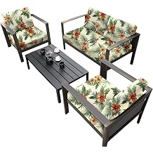 Waterproof Garden Sofa Cushion Covers,High Stretch 3 Seater Sofa Cover Outdoor Stretch Fit Sofa Cushion Covers Replacement Washable Furniture Protector for Living RoomB,3PC
