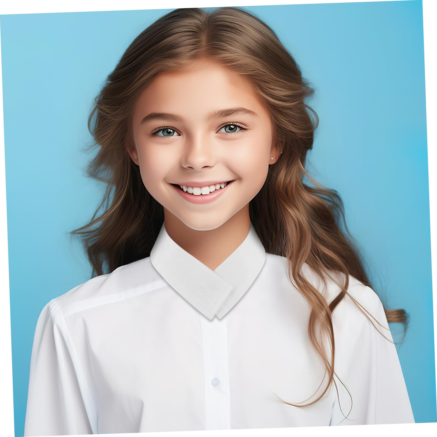 WOFASHPURET 2pcs Detachable Faux Collar for Women Stylish Lapel Neckline Soft Versatile for Blouses Easy to Wear Prevents Collar Stains