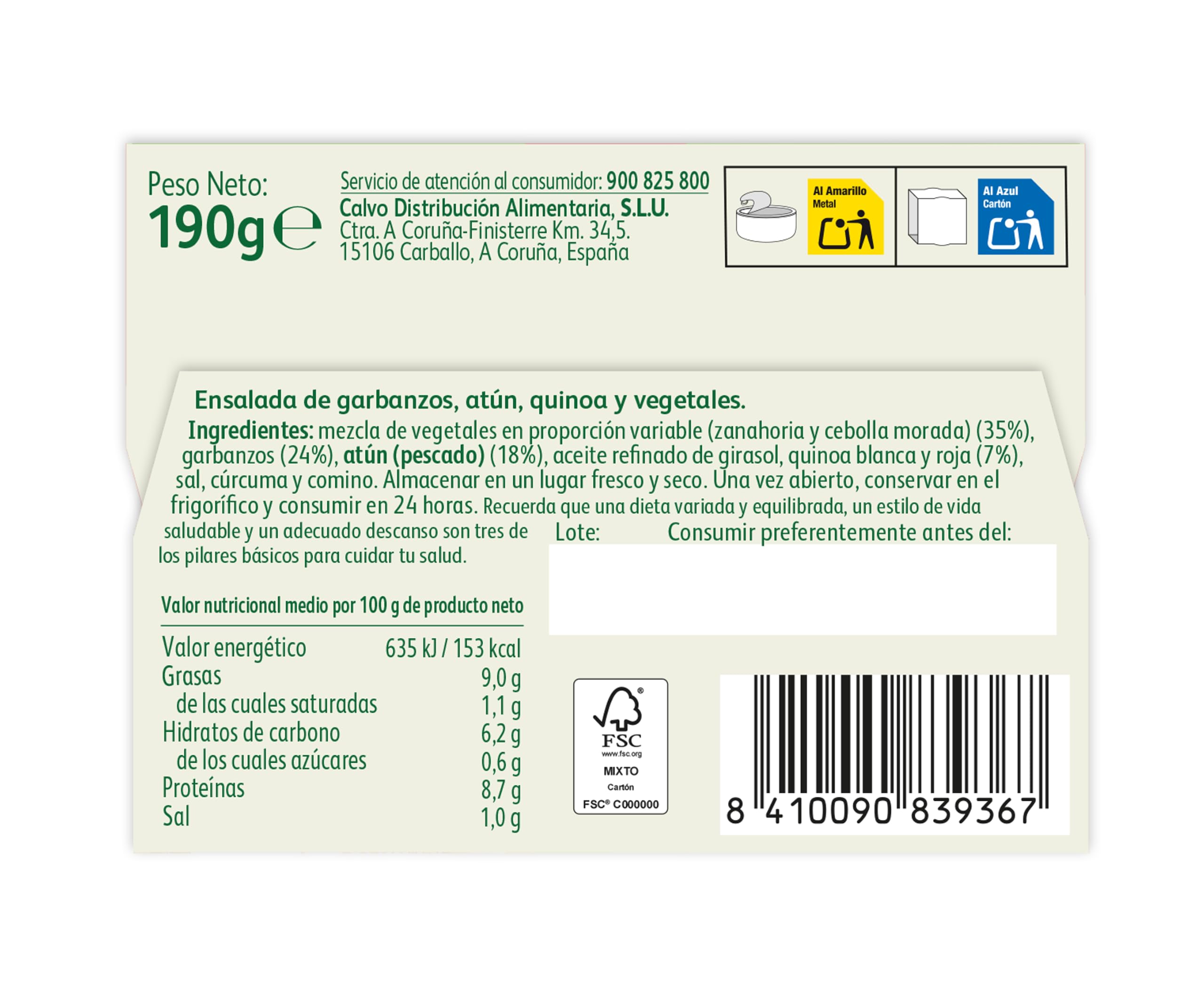 Salat Calvo Foodie Gartenlaube 190 g CE12
