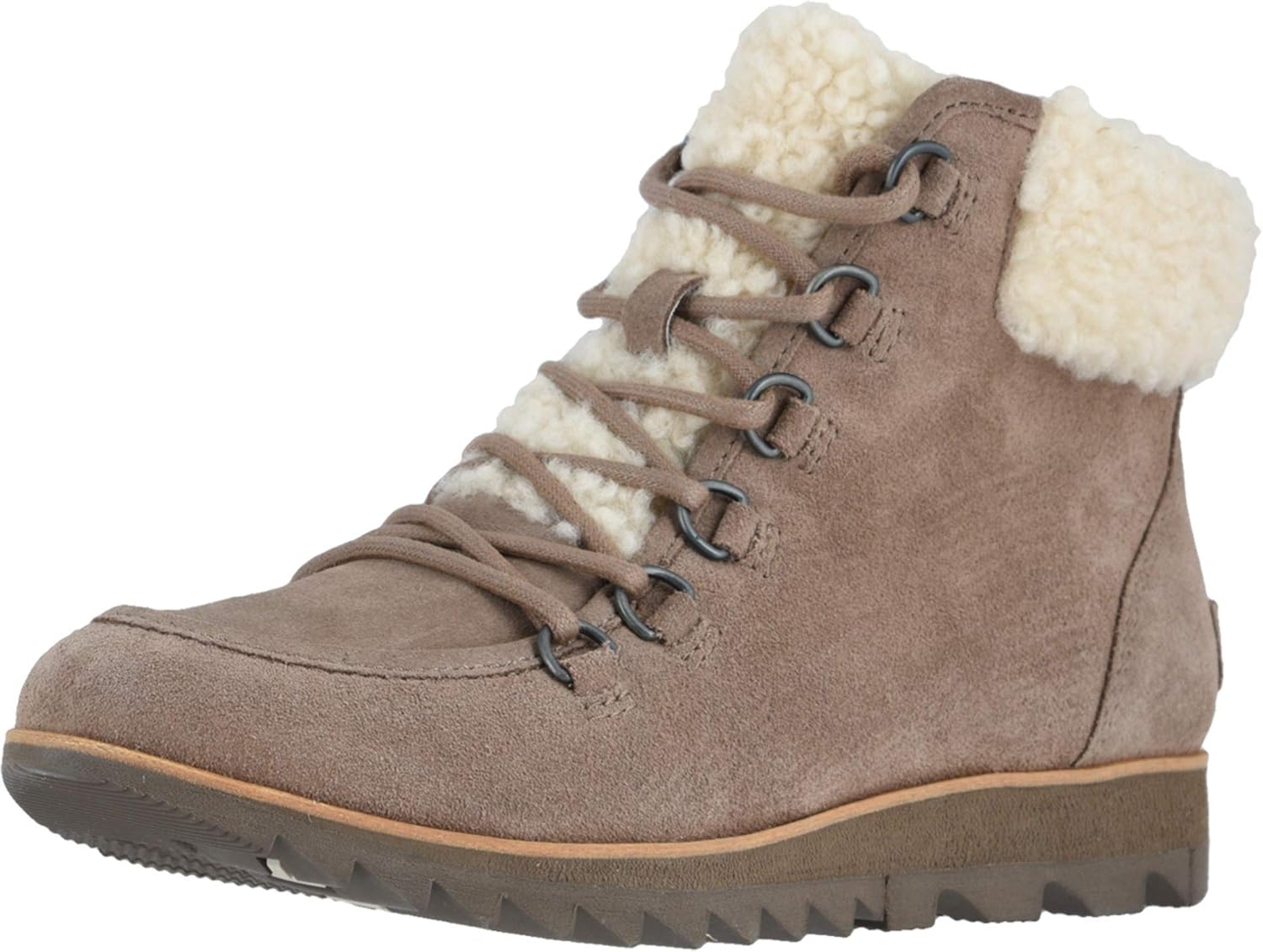 Sorel Women's Harlow Lace Cozy bootie - Light Rain - Waterproof - Sandy Tan