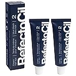 RefectoCil Cream Hair Dye 2-Pack - Professional Hair Tint for Long-Lasting Color - Blue Black (2)