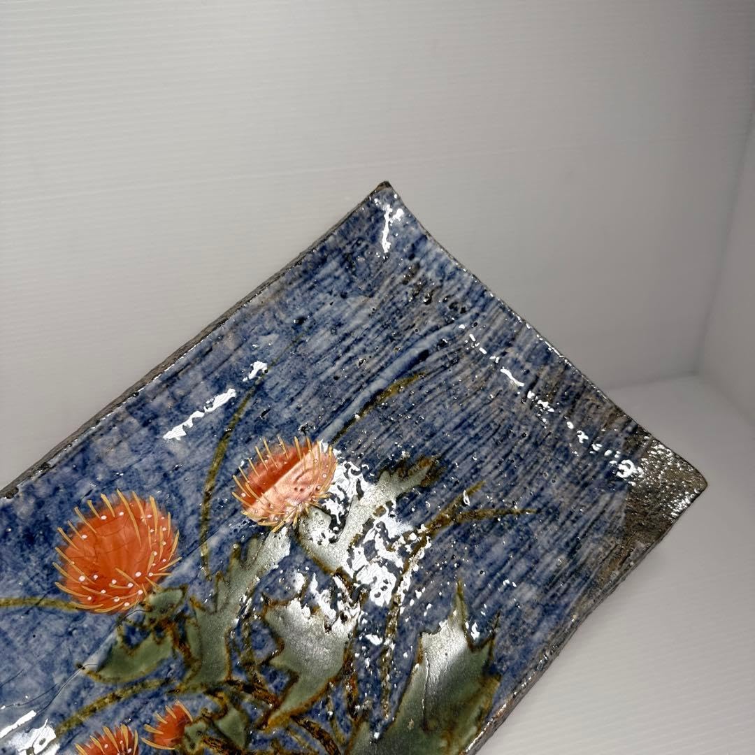 Amazon.co.jp: 清水焼 陶葊窯 長角皿 角皿 花柄 : ホーム＆キッチン
