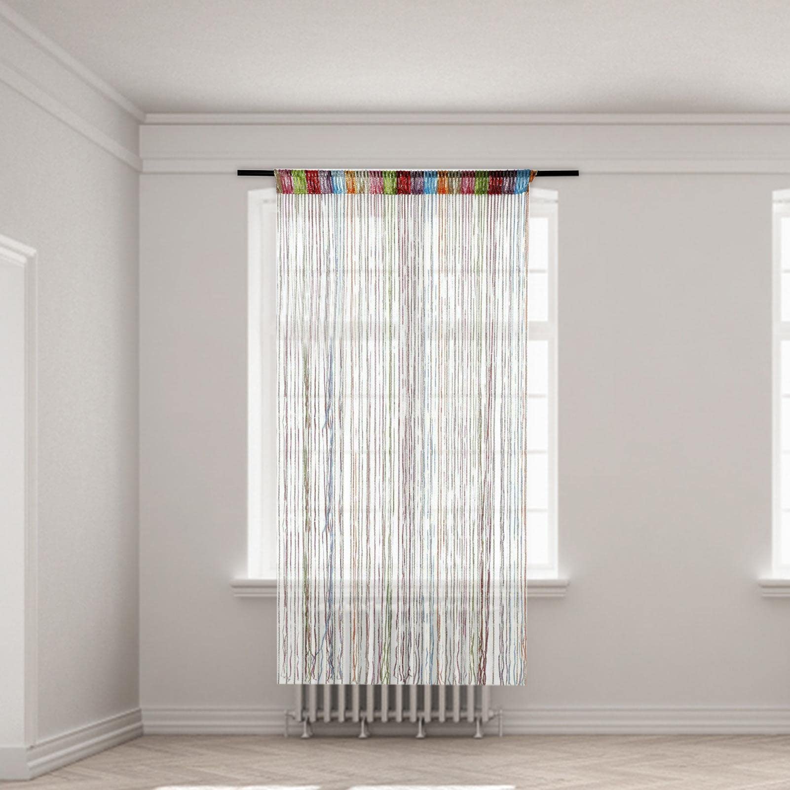 Rideau de porte à perles | Séparateur de pièce décoratif | Rideaux à franges élégants pour la maison, la terrasse, la chambre, le mariage et le café – Perles élégantes pour porte