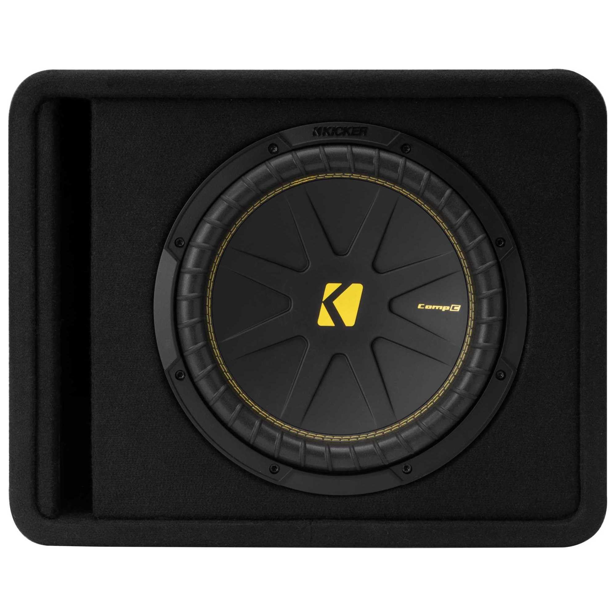 Kicker 50VCWC124 CompC 12-inch Subwoofer in Vented Enclosure, 4-Ohm