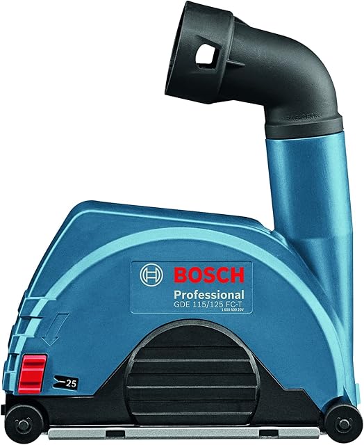Bosch Professional: system odsysania pyłu GDE 115/125 FC-T (do tarcz tnących, Ø 115 mm, maks. głębokość cięcia 20 mm, kompatybilność z wieloma modelami szlifierek kątowych Bosch)