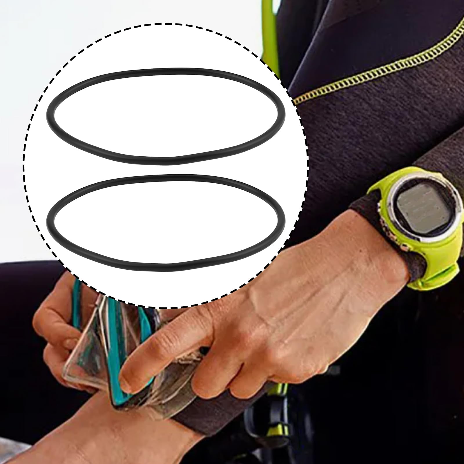 Uszczelka przedziału baterii komputera nurkowego O-ring, 5 szt., 39 x 1,5 mm | 100024200, kompatybilny z Suunto D4, kompatybilny z Suunto D4i