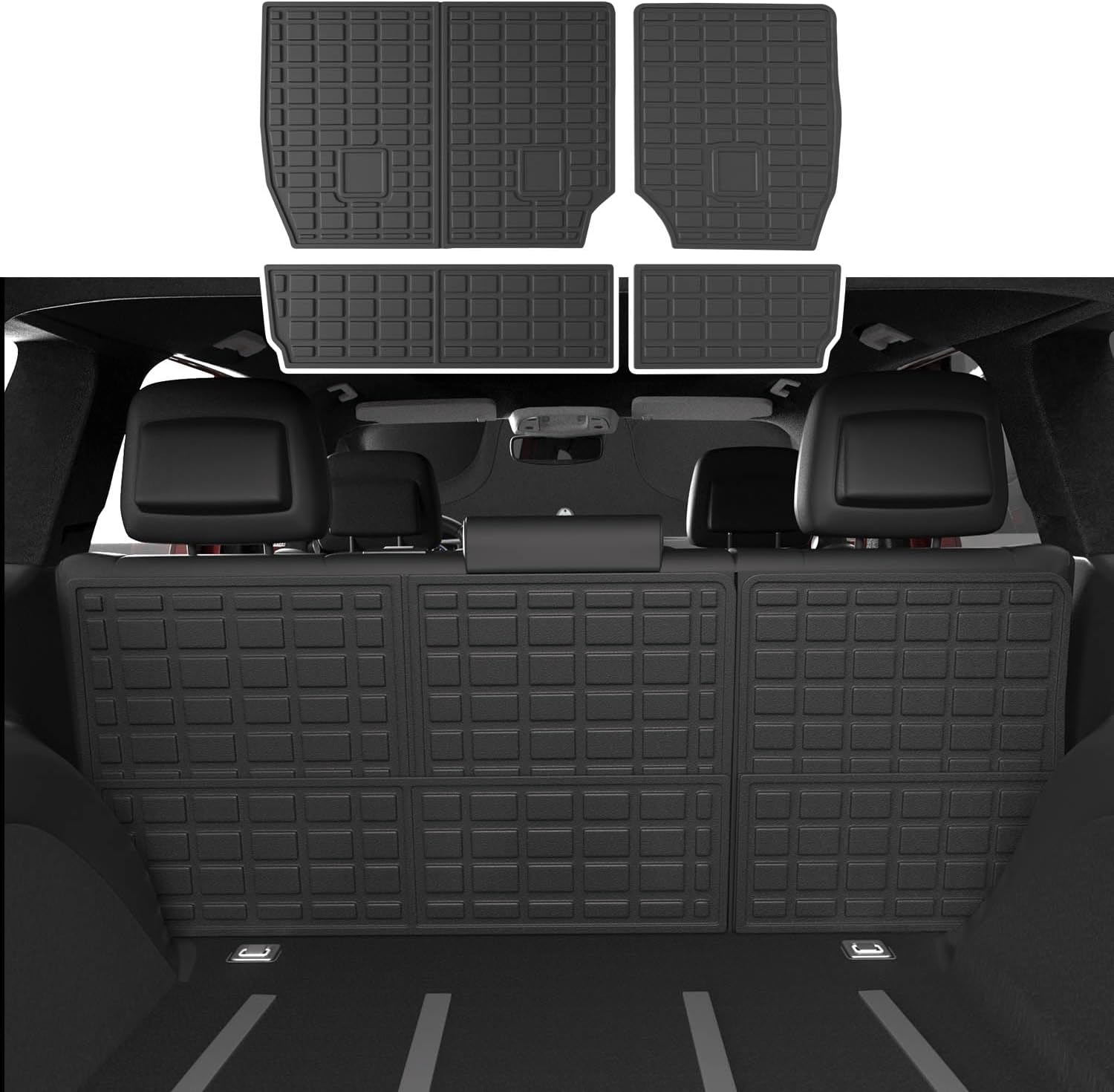Backrest Mat Compatible with 2011-2021 Jeep Grand Cherokee Cargo Liner TPE Back Seat Protector Replacement for 2011-2021 Jeep Grand Cherokee Accessories (Backrest Mat)