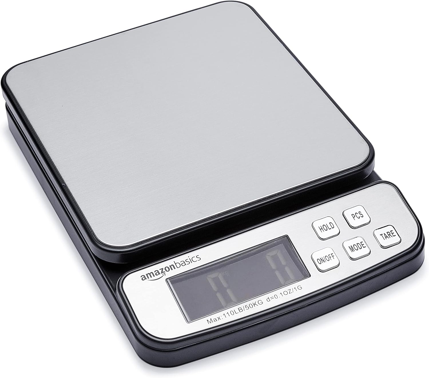  Basics Digital Postal Table Top Scale - AC Adapter, Counting Function, 65 Pound Capacity, 0.1 Ounce Readability : Office Products