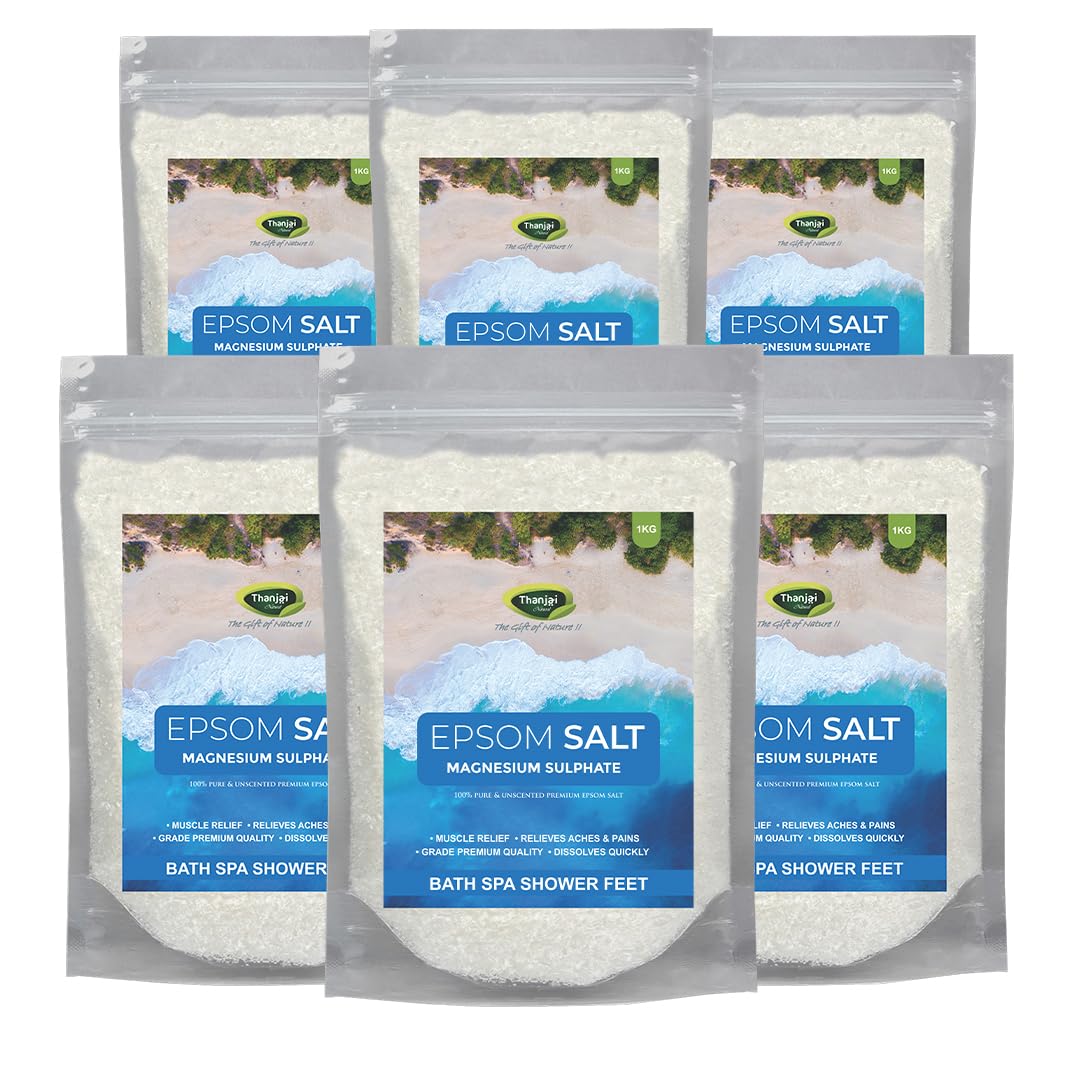 See full amazon price history chart for Thanjai Natural Epsom Bath Salt 6kg for Muscle Relief, Relieves Aches & Pain Granule Magnesium Sulphate) for Plants, Gardening,Water Soluble Fertilizer,Soil Manure Thanjai Natural Epsom Bath Salt 6kg for Muscle Relief, Relieves Aches & Pain Granule Magnesium Sulphate) for Plants, Gardening,Water Soluble Fertilizer,Soil Manure (B091J3P9T8) Amazon Price History, Amazon Price Tracker