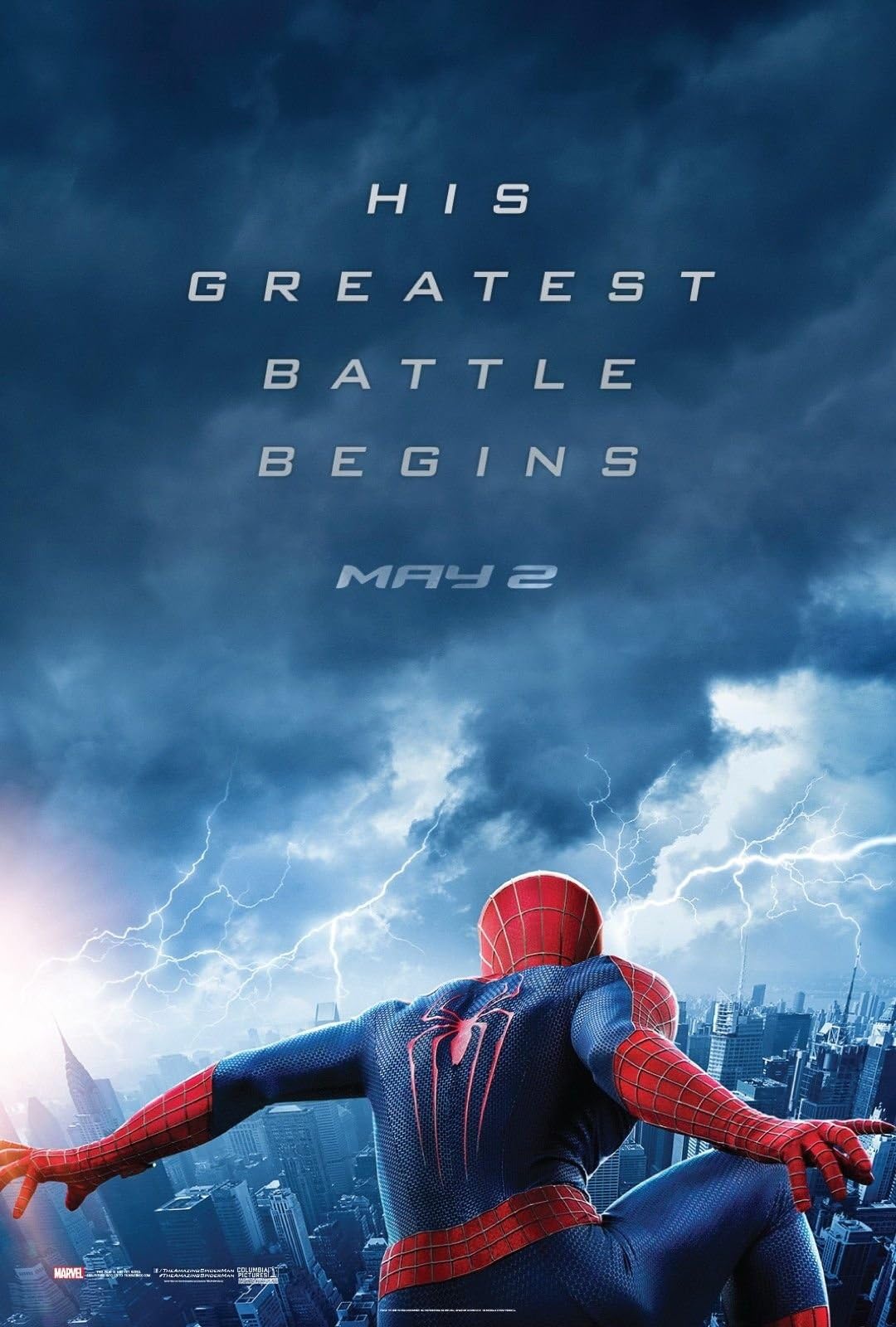 Amazing Spider-Man 2 Advance May 2 Movie Poster Double Sided Original 27x40