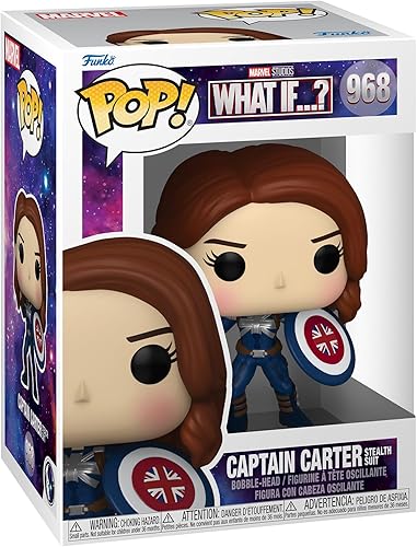Funko POP Marvel: ¿Y si? Capitán Carter, traje sigiloso, multicolor