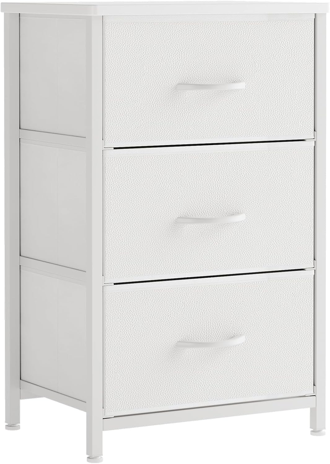 Commode 4 Tiroirs En Tissu - Meuble De Rangement Pratique Pour Chambre Coucher Chambre Denfant