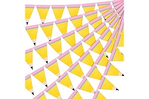 Yay Banner: Enchanting Pencil-Themed Party Decoration