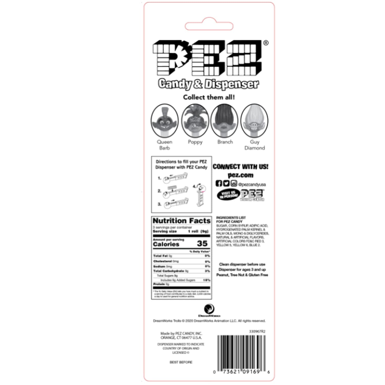 PEZ Trolls Assorted Dispensers, 0.87 Ounce (Pack of 12)