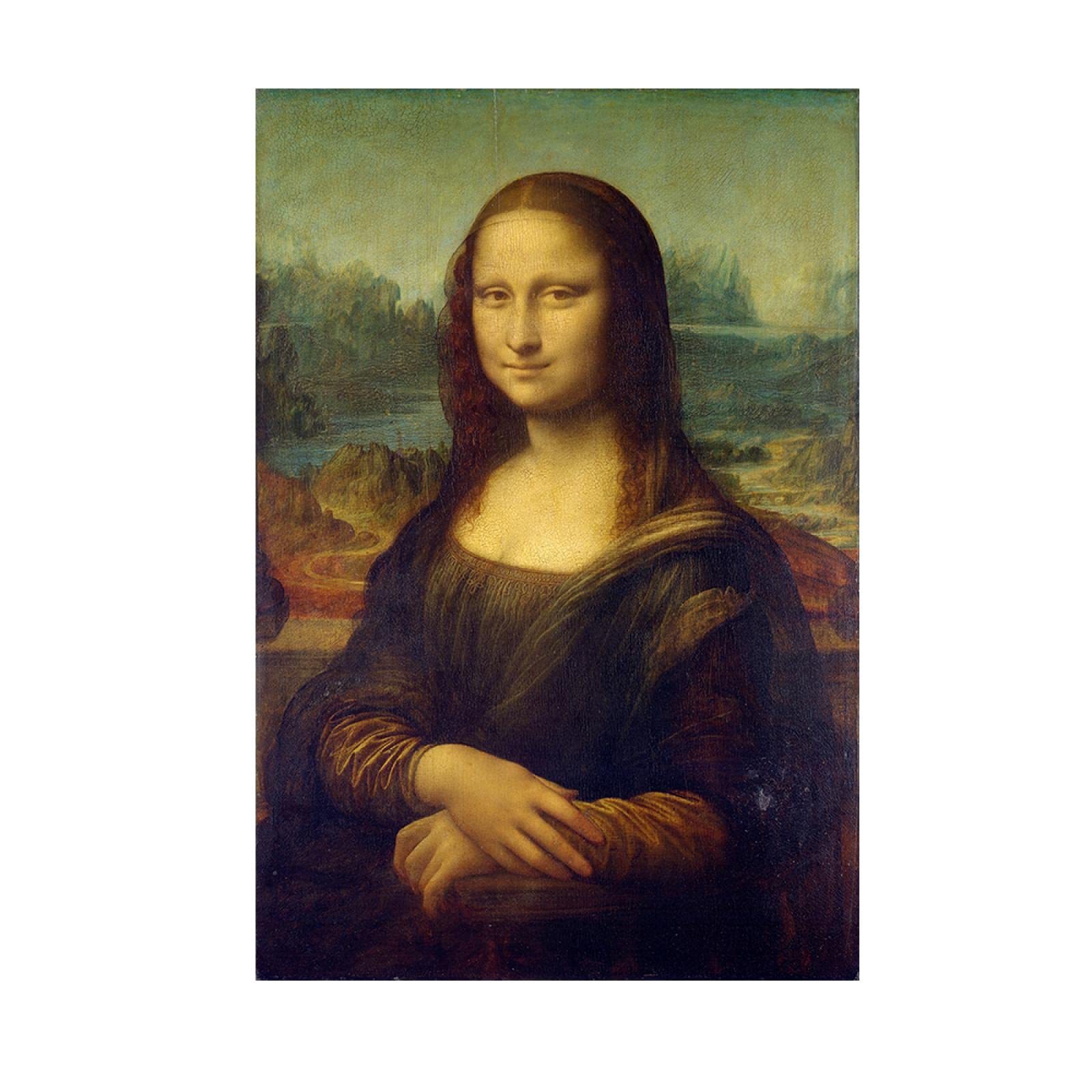 Amazon.co.jp: モナリザの笑顔の肖像画キャンバスアート絵画複製