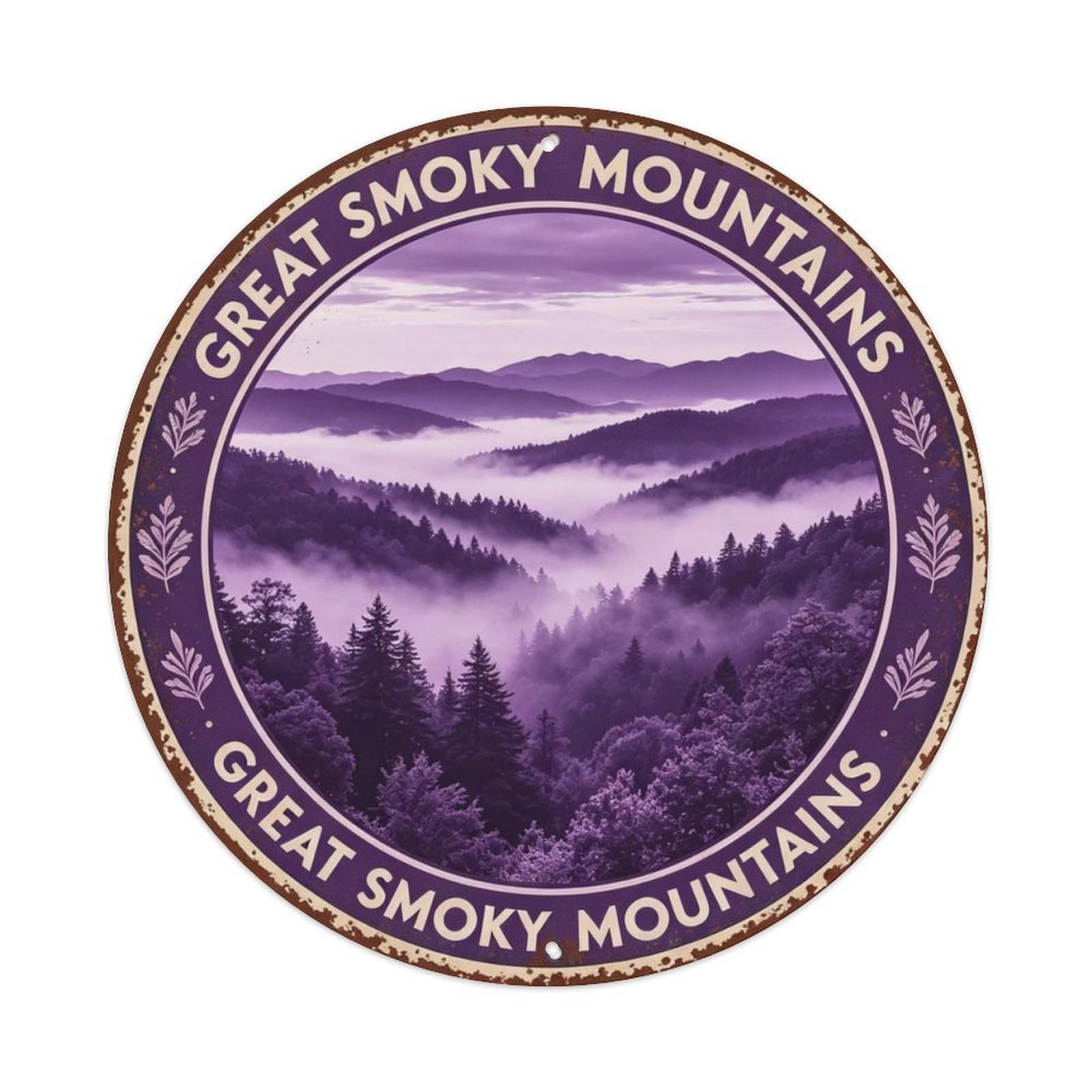 Great Smoky Mountains Metal Tin Sign Plaque