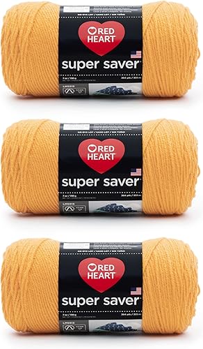 Miniatura 75 de Red Heart Super Saver - Ovillo de arrecife, paquete de 3 unidades de 141 gramos/5 onzas, acrílico, 4 medianos (peinado), 364 yardas