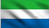 Vista 1 de DMSE Bandera de Sierra Leona 3X5 Pies 100% Poliéster Bandera 100D