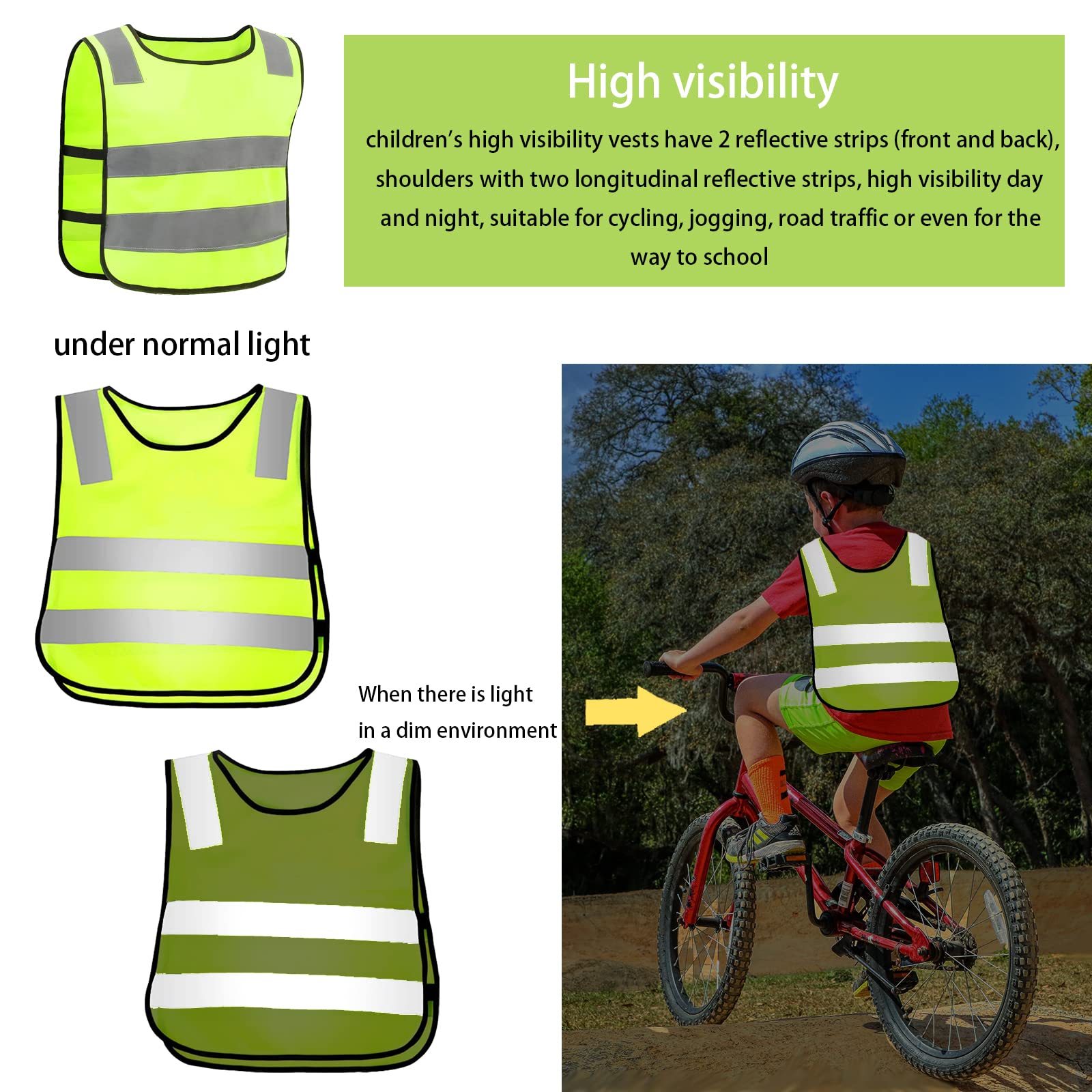 ASATEX Gilet de signalisation taille universal jaune av bandes réfléchissante... 4029201150532