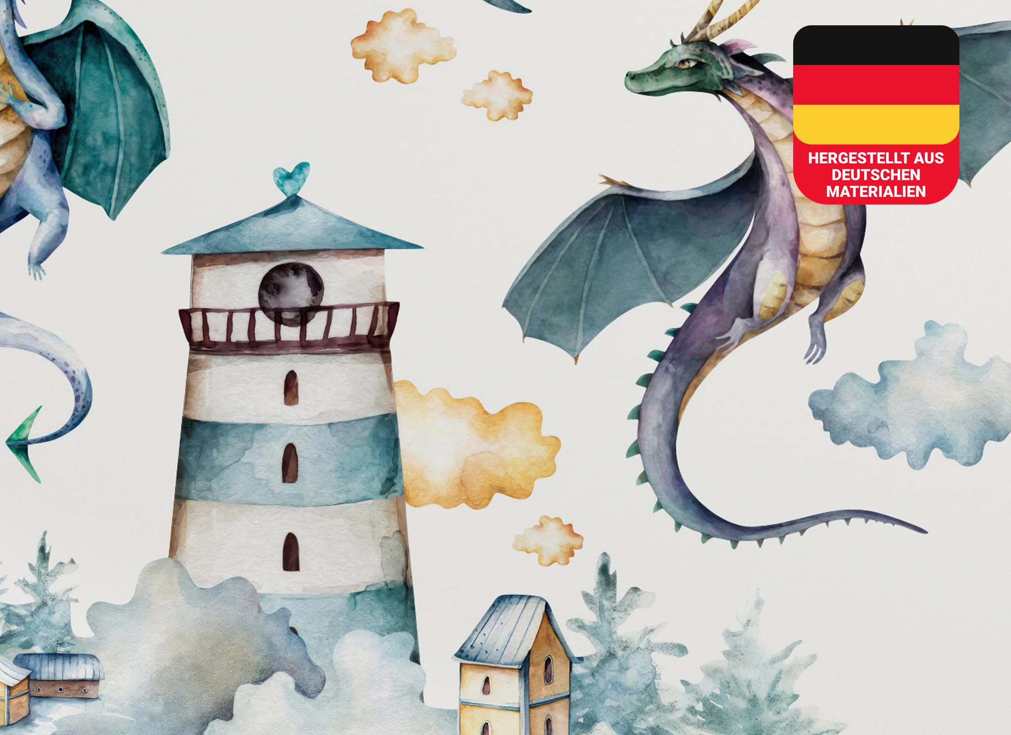 Stickers muraux enfants pour relooker un mur blanc sans peinture avec cet autocollant mural geant
