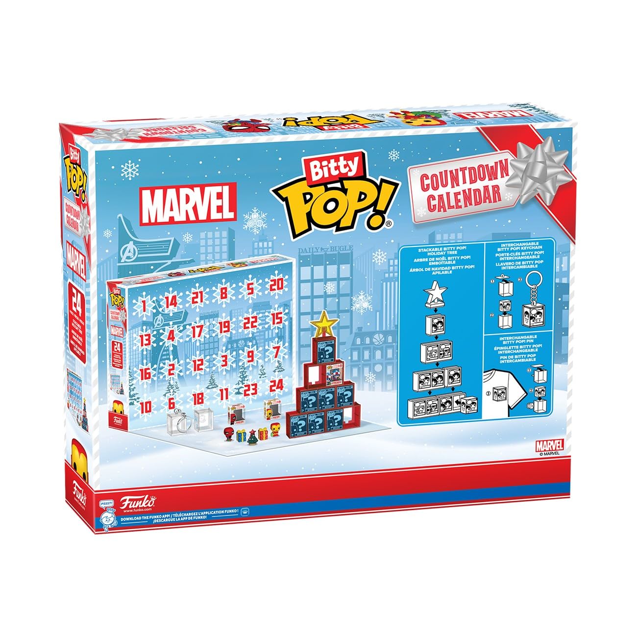 Funko Bitty Pop! Countdown Calendar: Marvel Comics, Advent Calendar, 24 Days Of Surprise, Collectable Vinyl Mini Figures - Image 3