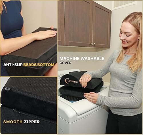 Miniatura 4 de Reposapiés para debajo del escritorio en el trabajo, reposapiés ergonómico para aliviar el dolor con fundas lavables, reposapiés antideslizante